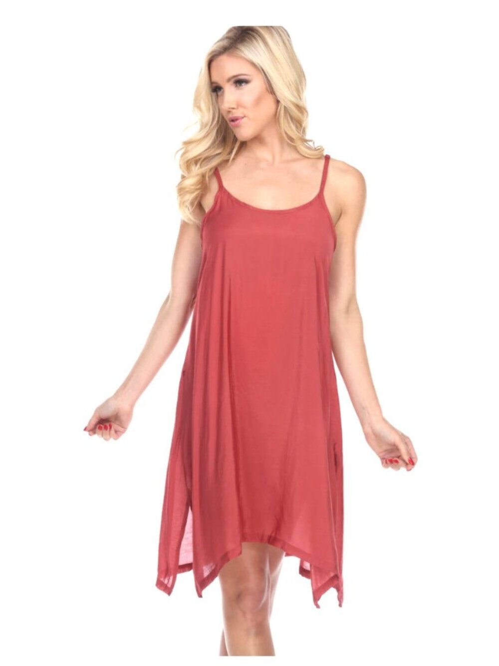 NWT PRETTY ANGEL Lagoon Ladies Dress Slip in Rust S-L